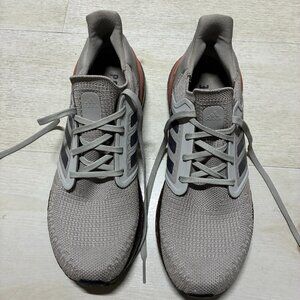 Adidas Ultraboost 20 Metal Grey Signal Coral Size 11